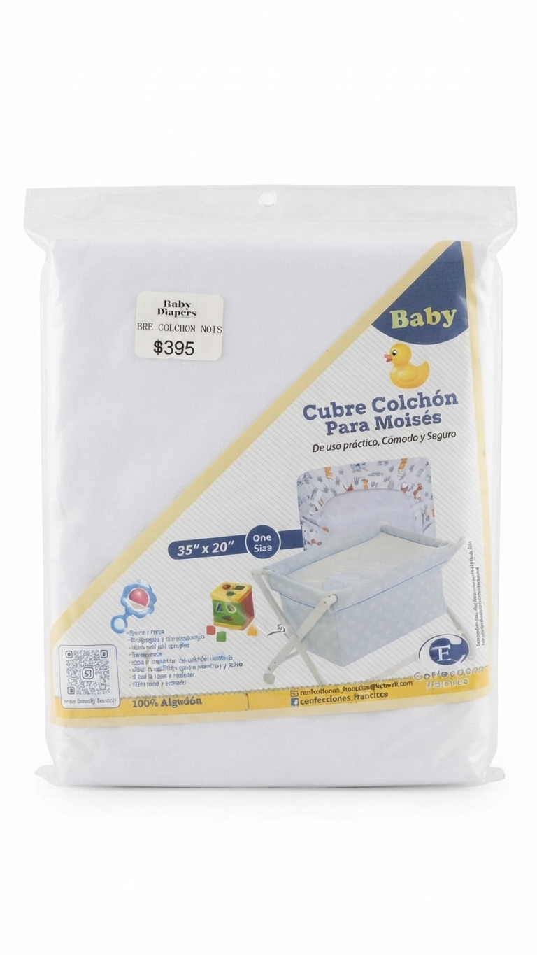 CUBRE COLCHON PARA MOISES