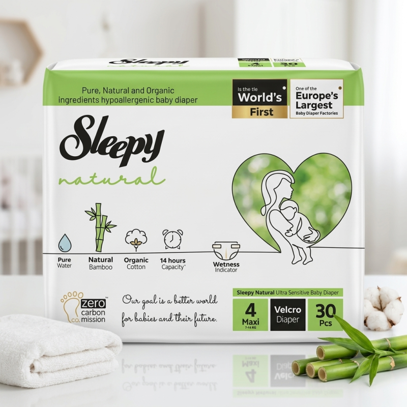 SLEEPY NATURAL #4 30 UN. 7-14 KG