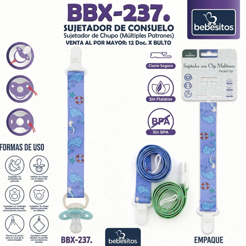 SUJETADOR DE BOBO PARA BEBE