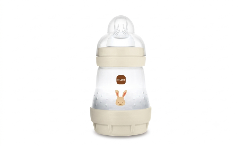 Biberón MAM – Diseño y Confort en Color Crema 5,5 OZ.
