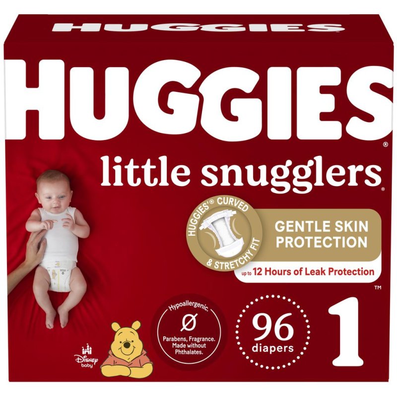 Huggies Pañales para Bebé Little Snugglers Etapa 1 / 96 Unidades