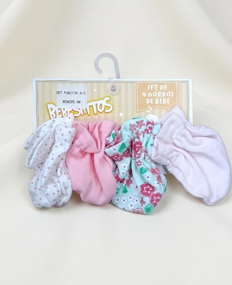 SET DE 4 PUÑITOS PARA BEBE