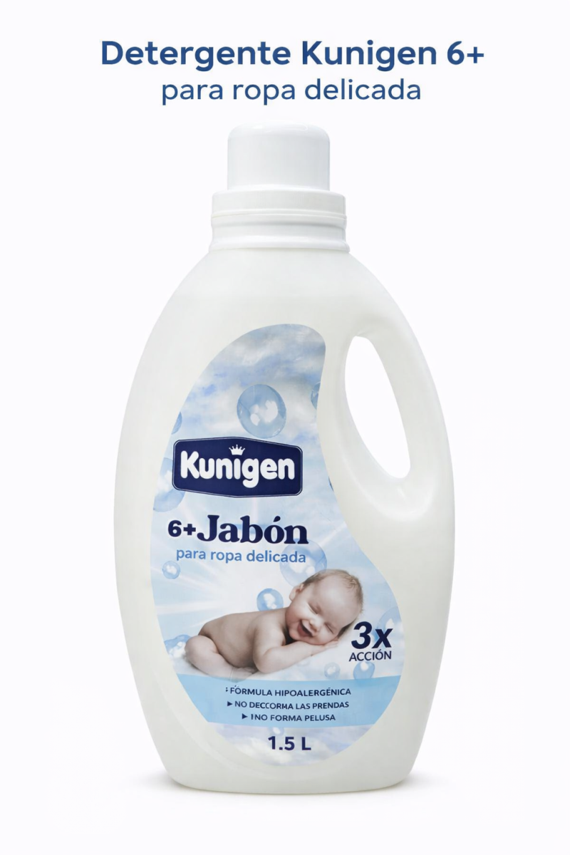 detergente Kunigen 6+ para ropa delicada (1.5 L),