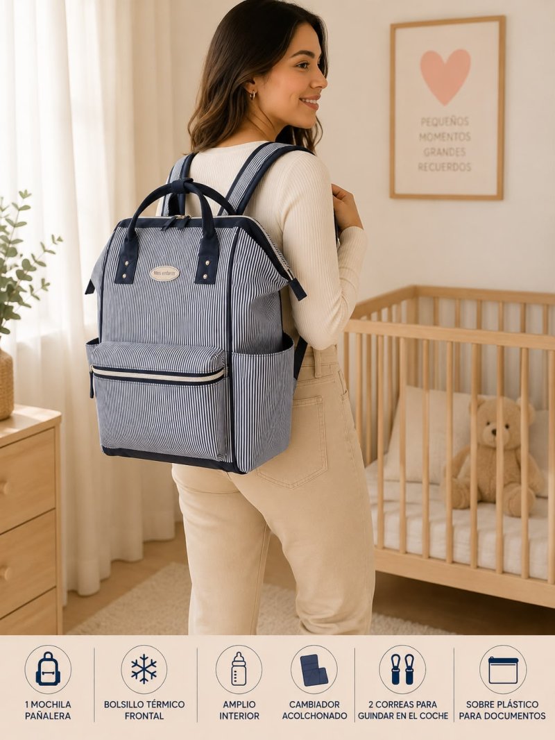 MOCHILA PAÑALERA PARA BEBE