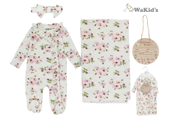 SET 4PZS ROPA Y ACCS PARA BEBE NIÑA
