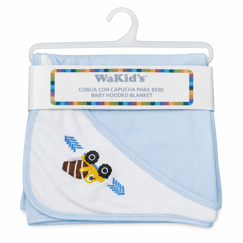 COBIJA CON CAPUCHA PARA BEBE
