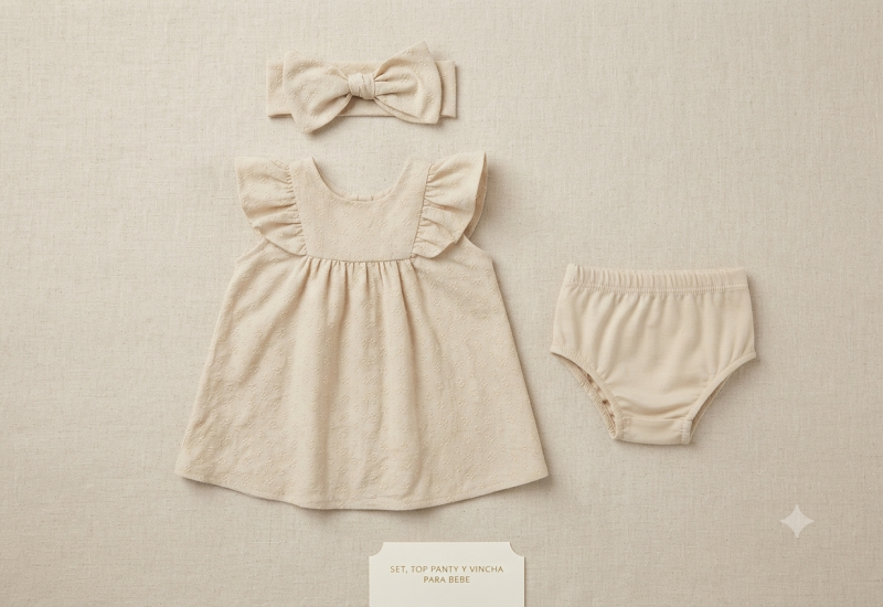 Conjunto Elegante para Bebé – Estilo Minimalista (3 Piezas)