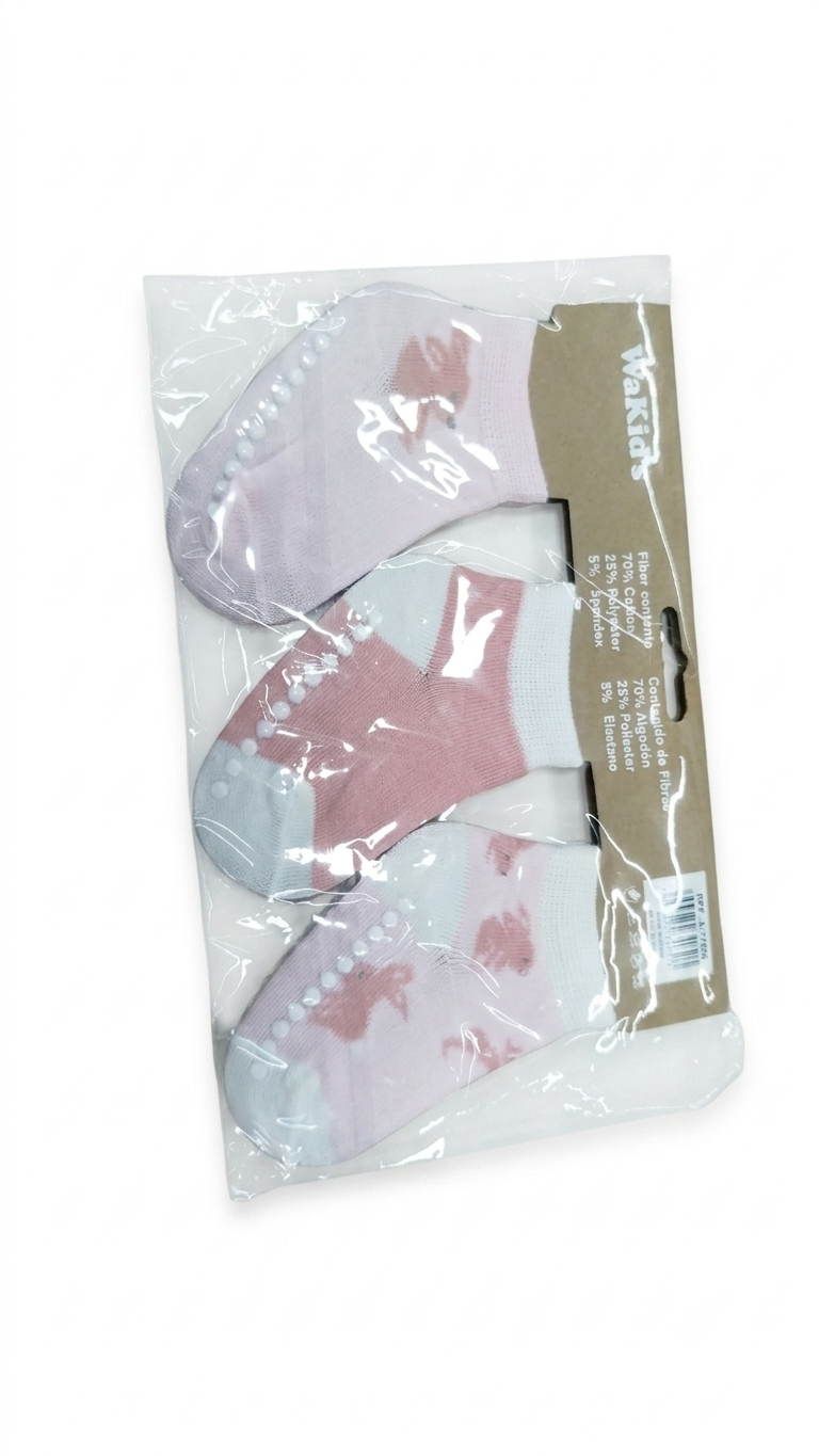 Set de Calcetines para Bebé WaKid's (Paquete de 3)