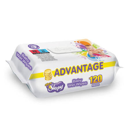 Toallitas Húmedas New Sleepy Advantage – Limpieza Superior y Mayor Rendimiento (120 piezas)